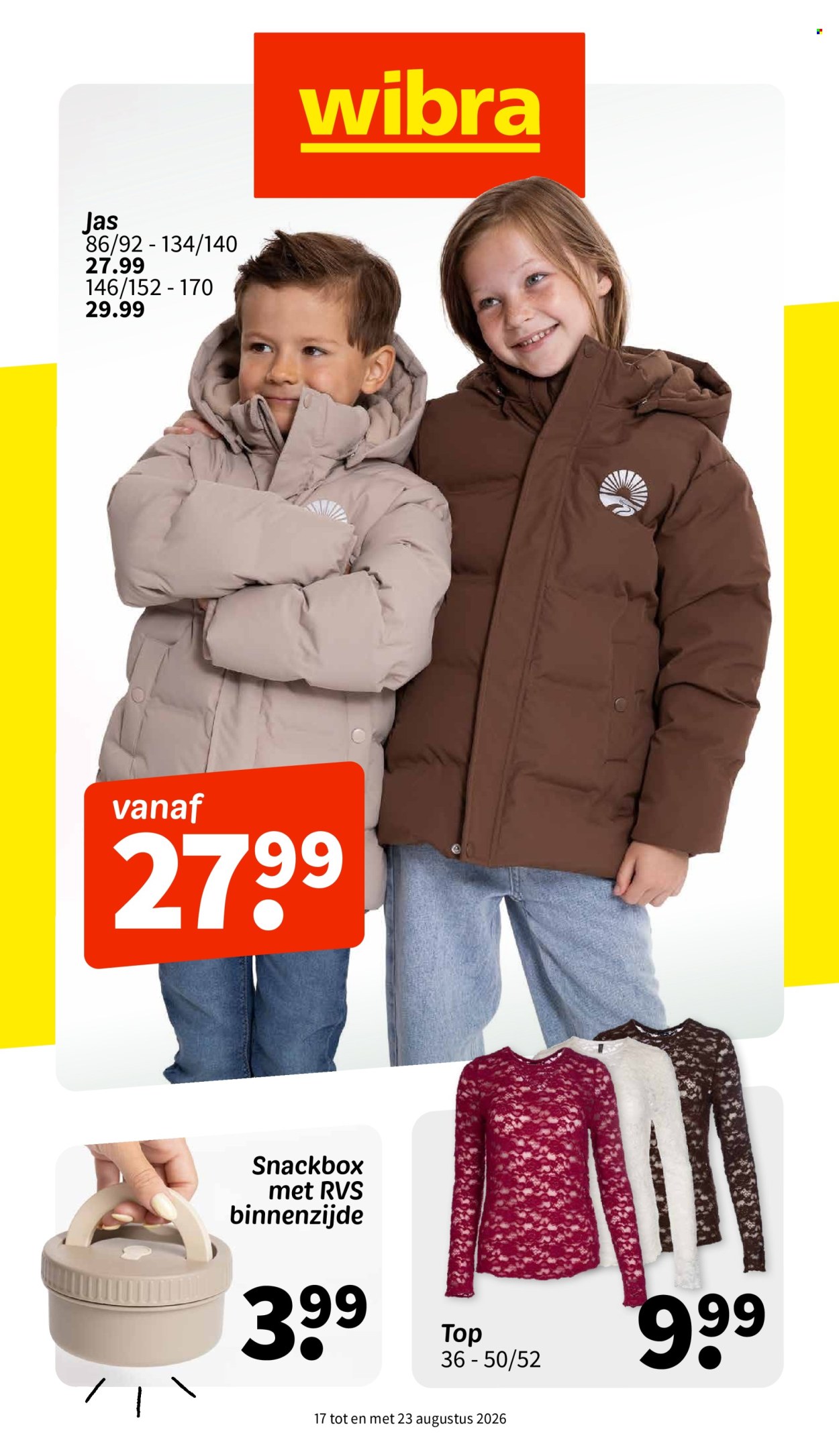 Wibra-aanbieding - 17-8-2026 - 23-8-2026. Pagina 1