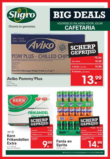 Sligro-aanbieding - 24-9-2026 - 12-10-2026.