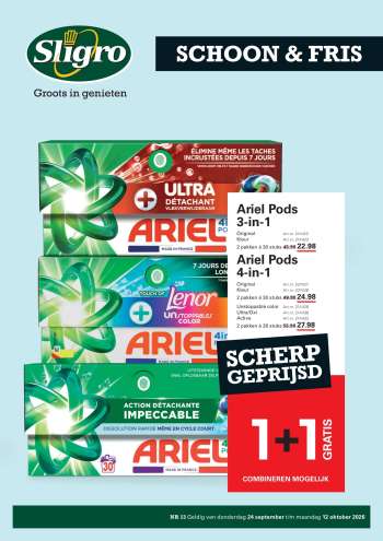 Sligro-aanbieding - 24-9-2026 - 12-10-2026.
