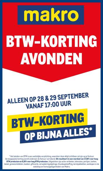 Makro-aanbieding - 28-9-2026 - 29-9-2026.