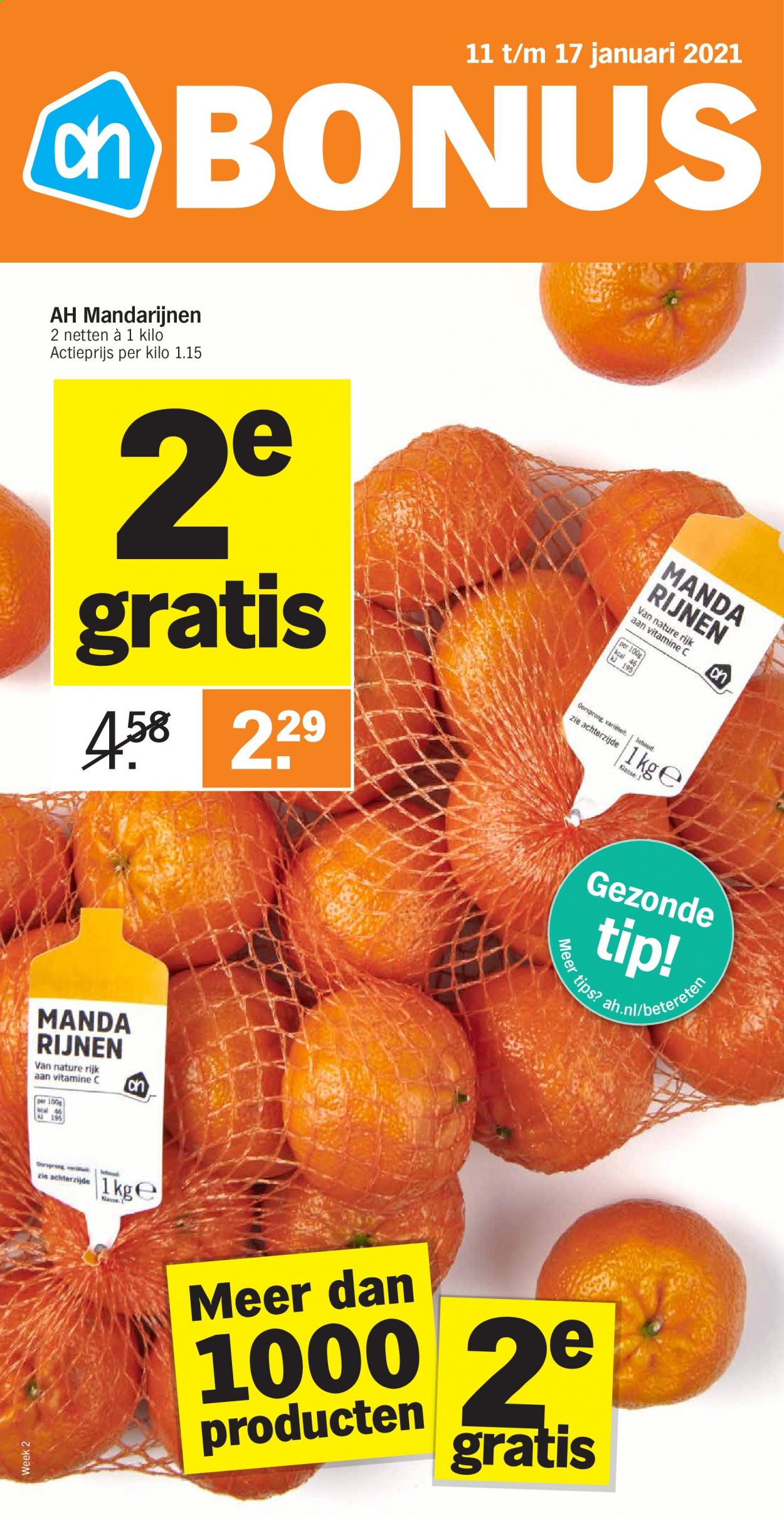 Albert Heijn-aanbieding - 11-1-2021 - 17-1-2021. Pagina 1