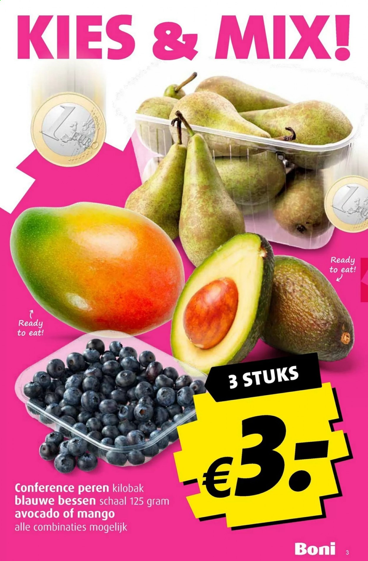 thumbnail - Boni-aanbieding - 13-1-2021 - 19-1-2021 -  producten in de aanbieding - avocado, bessen, mango. Pagina 3.