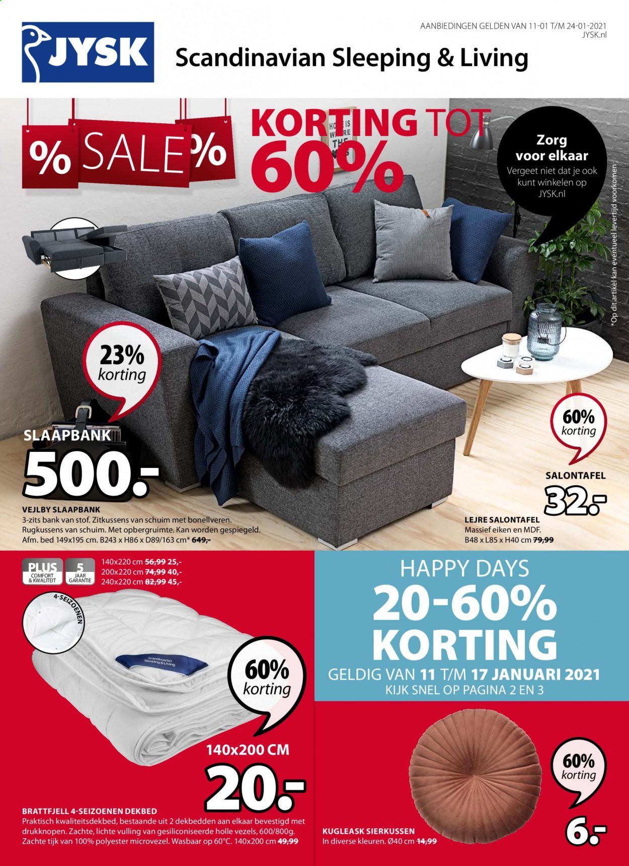 JYSK-aanbieding - 11-1-2021 - 24-1-2021. Pagina 1