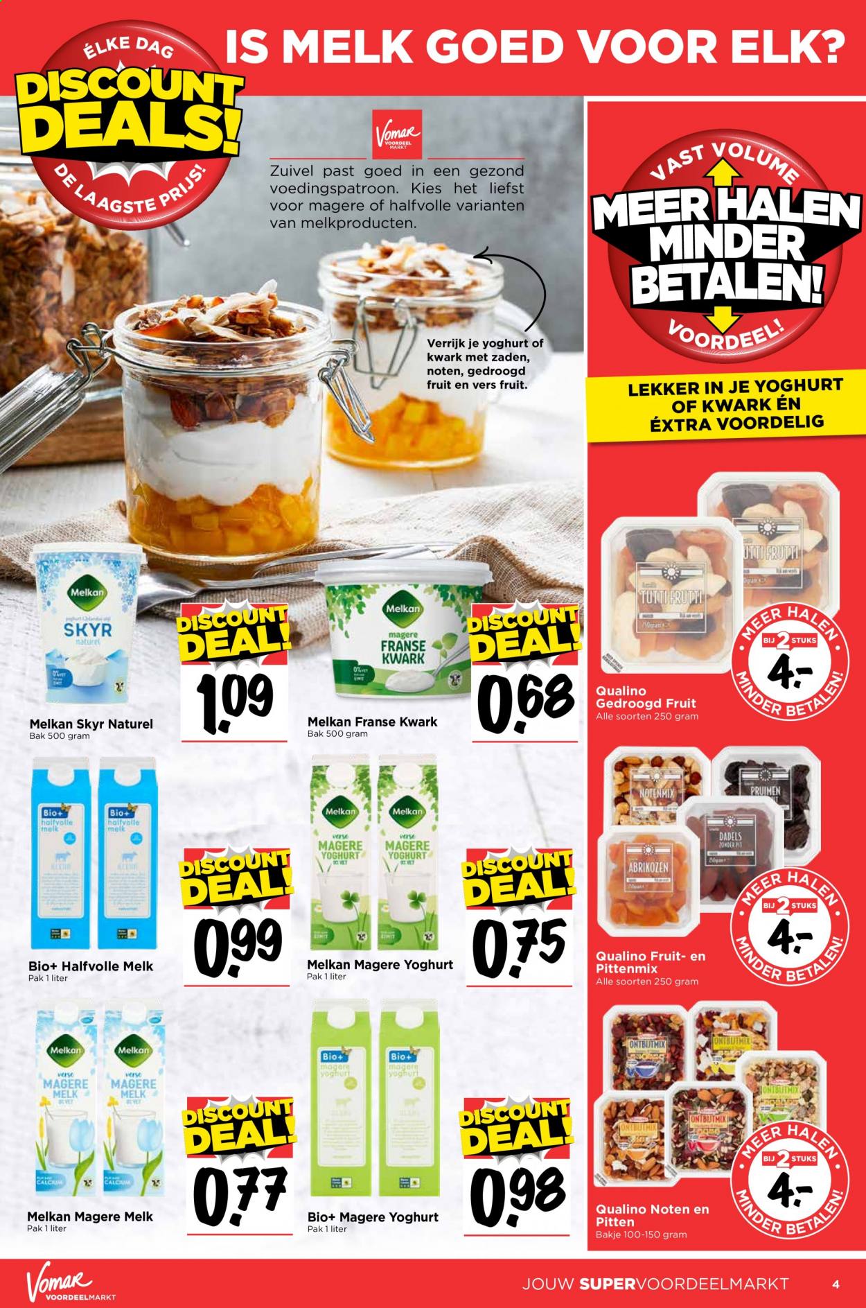 thumbnail - Vomar-aanbieding -  producten in de aanbieding - Skyr, yoghurt, melk. Pagina 4.