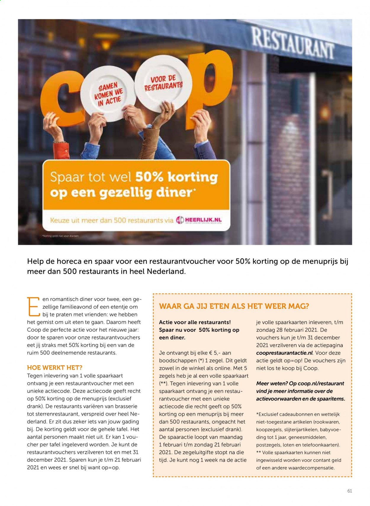 Coop-aanbieding. Pagina 61