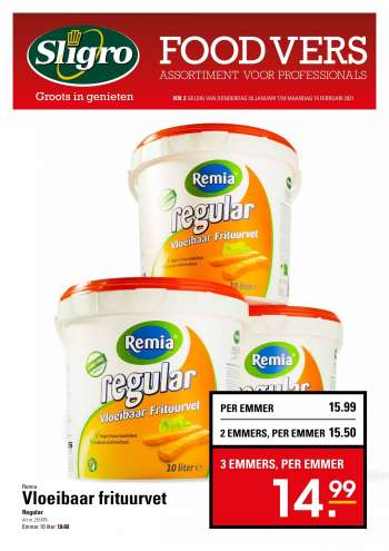Sligro-aanbieding - 28.1.2021 - 15.2.2021.