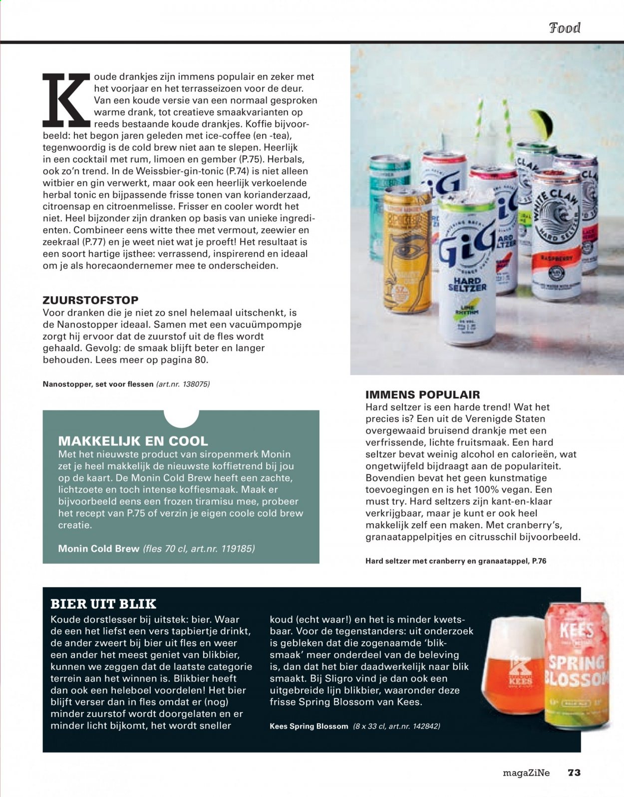 Sligro-aanbieding. Pagina 73
