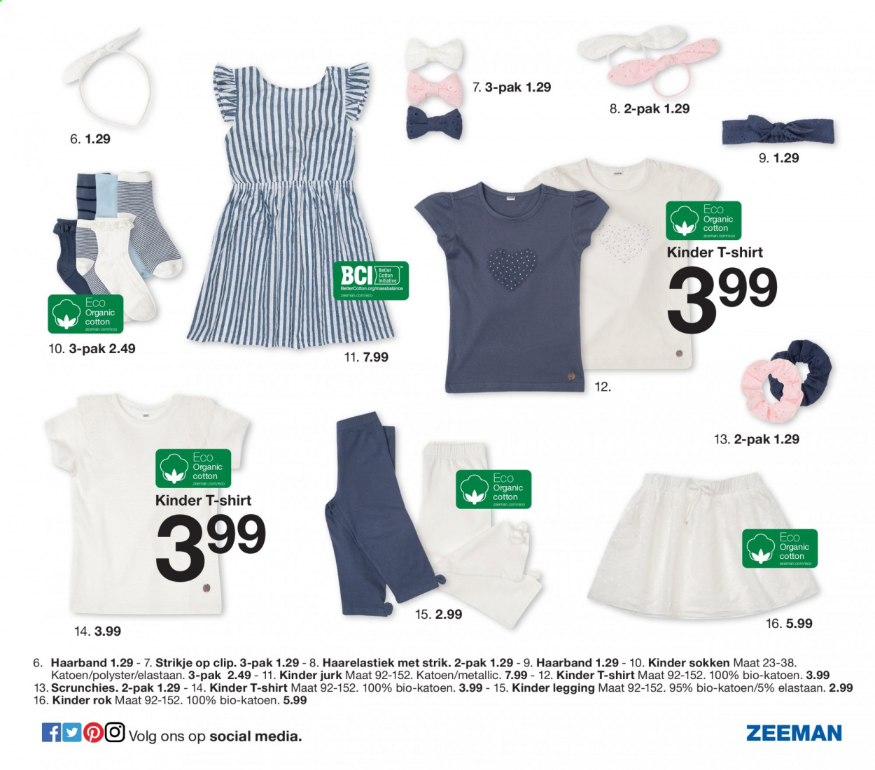 thumbnail - Zeeman-aanbieding -  producten in de aanbieding - jurk, rok, shirt, t-shirt. Pagina 31.