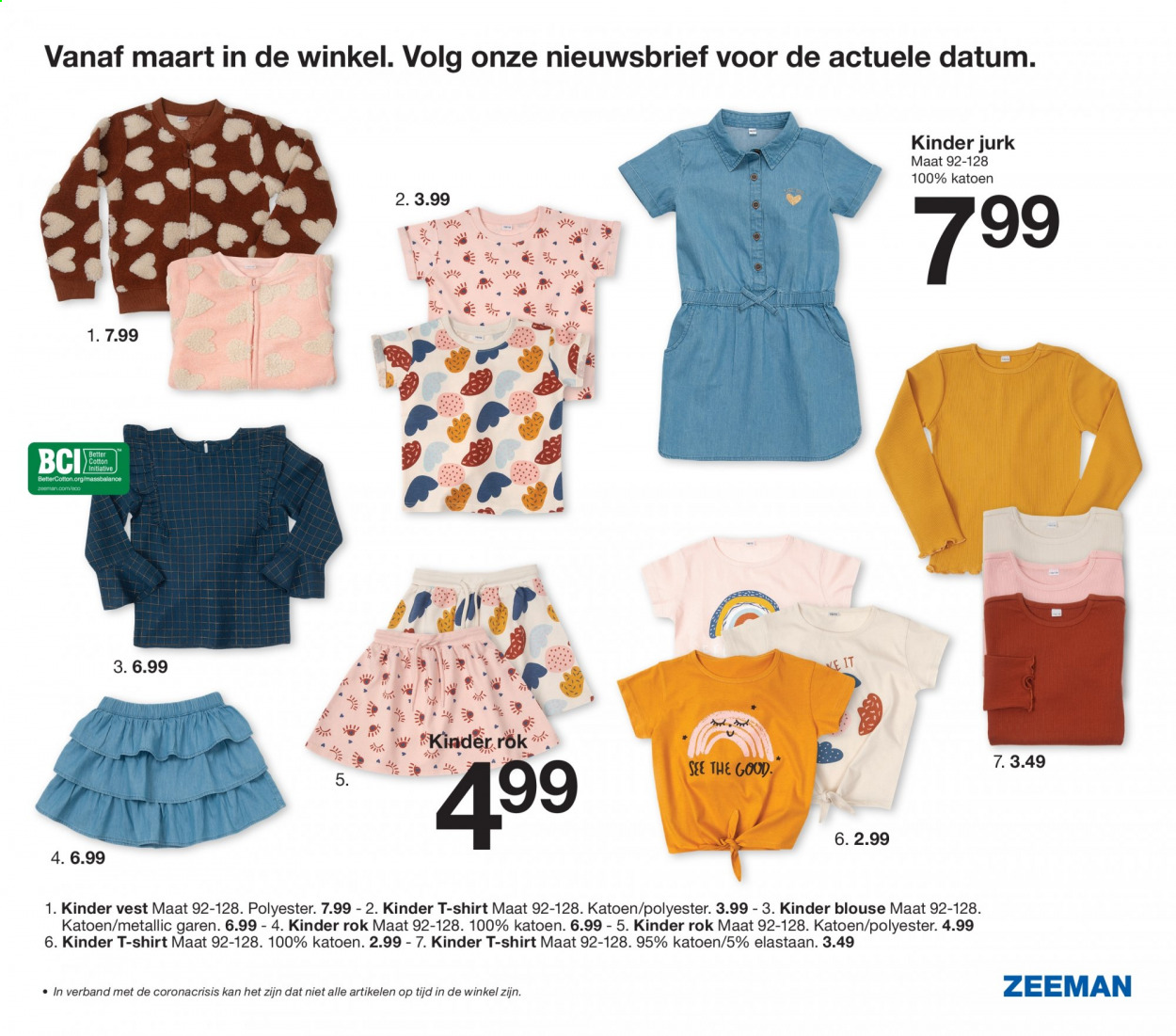 thumbnail - Zeeman-aanbieding -  producten in de aanbieding - jurk, rok, blouse, shirt, t-shirt, vest. Pagina 33.