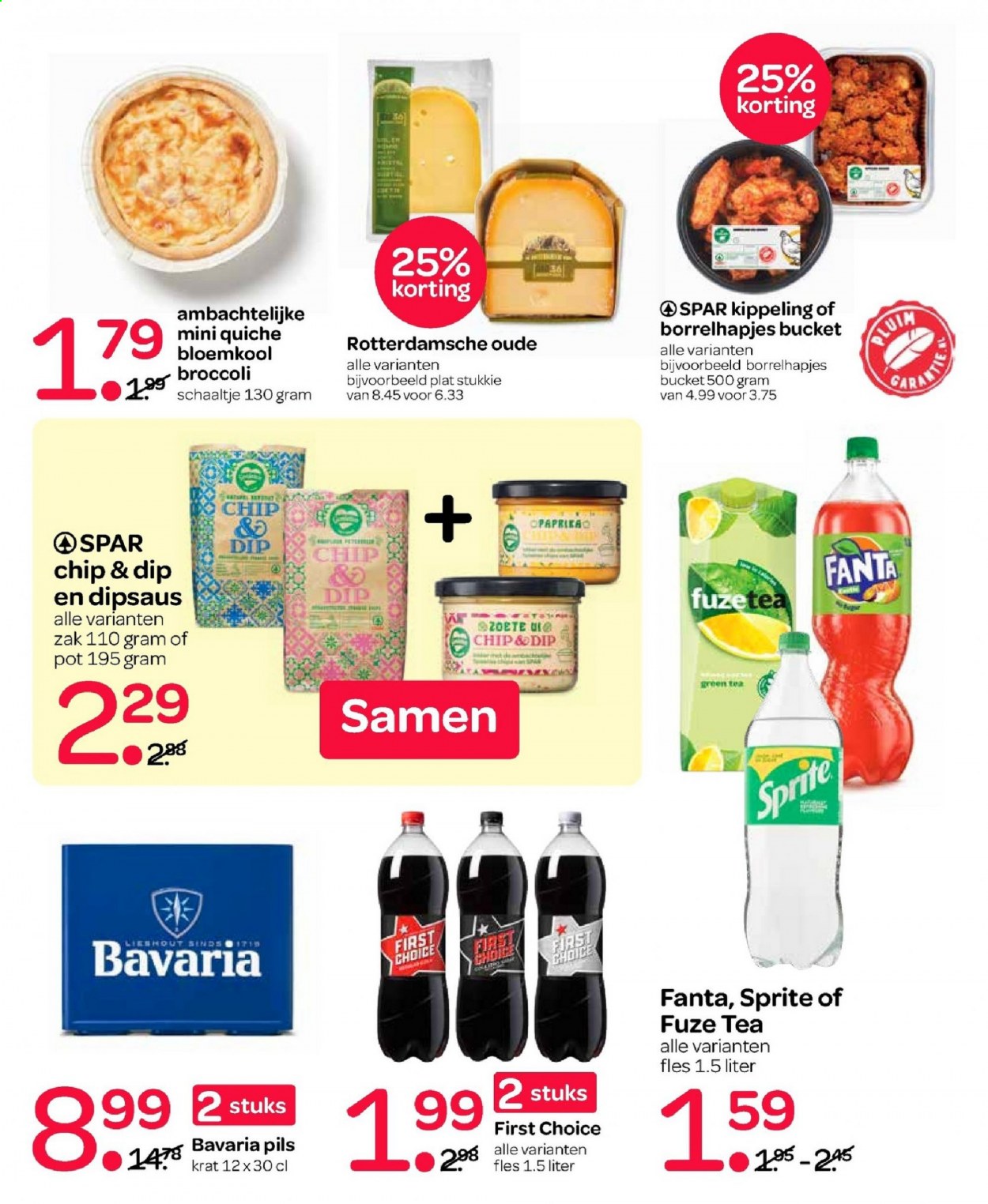 thumbnail - SPAR-aanbieding - 11-2-2021 - 24-2-2021 -  producten in de aanbieding - Bavaria, bloemkool, broccoli, Sprite, Fanta, thee. Pagina 9.