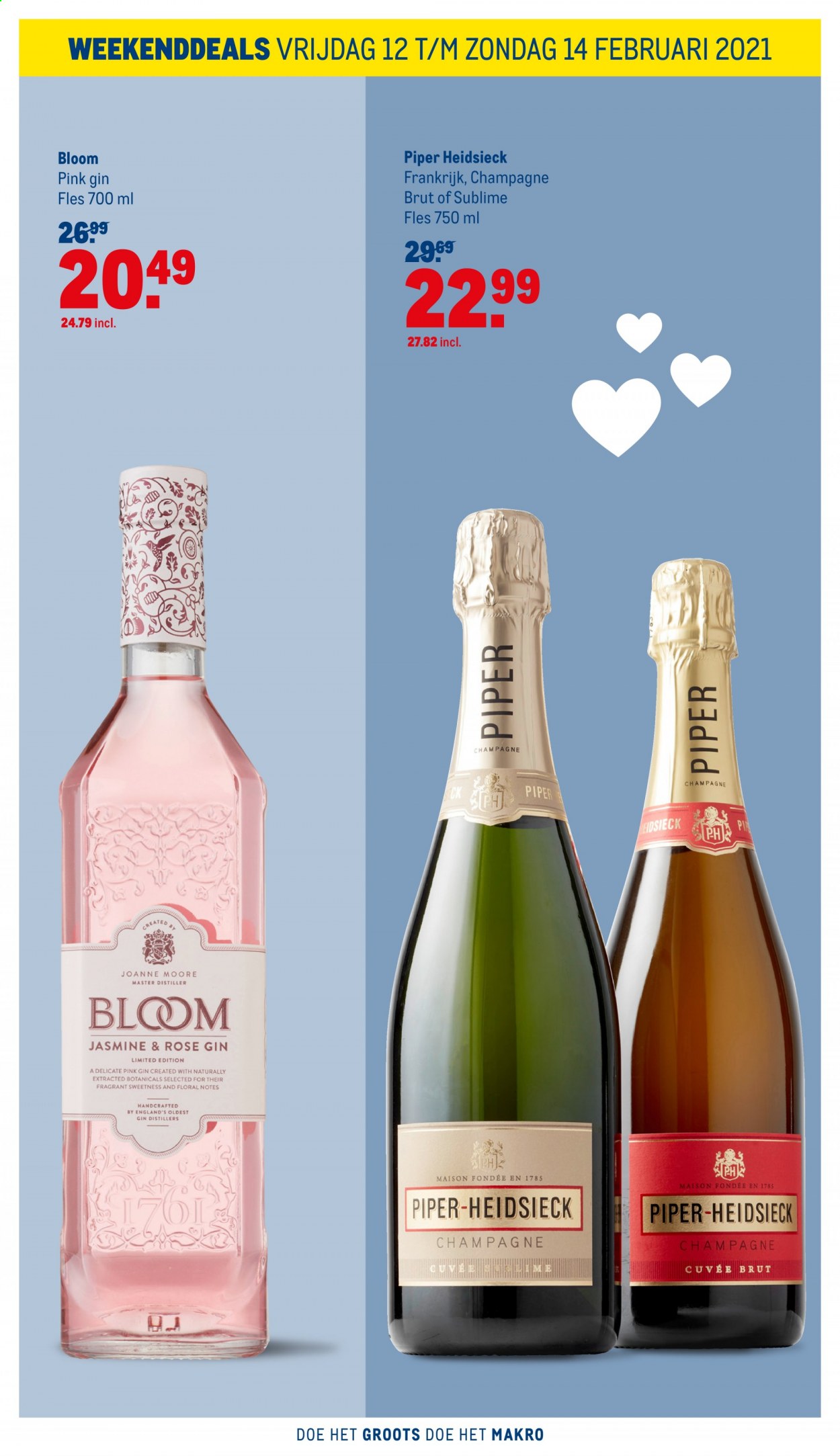thumbnail - Makro-aanbieding - 12-2-2021 - 14-2-2021 -  producten in de aanbieding - champagne, Piper Heidsieck, gin, Calvin Klein. Pagina 2.