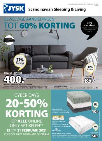 JYSK-aanbieding - 15.2.2021 - 28.2.2021.