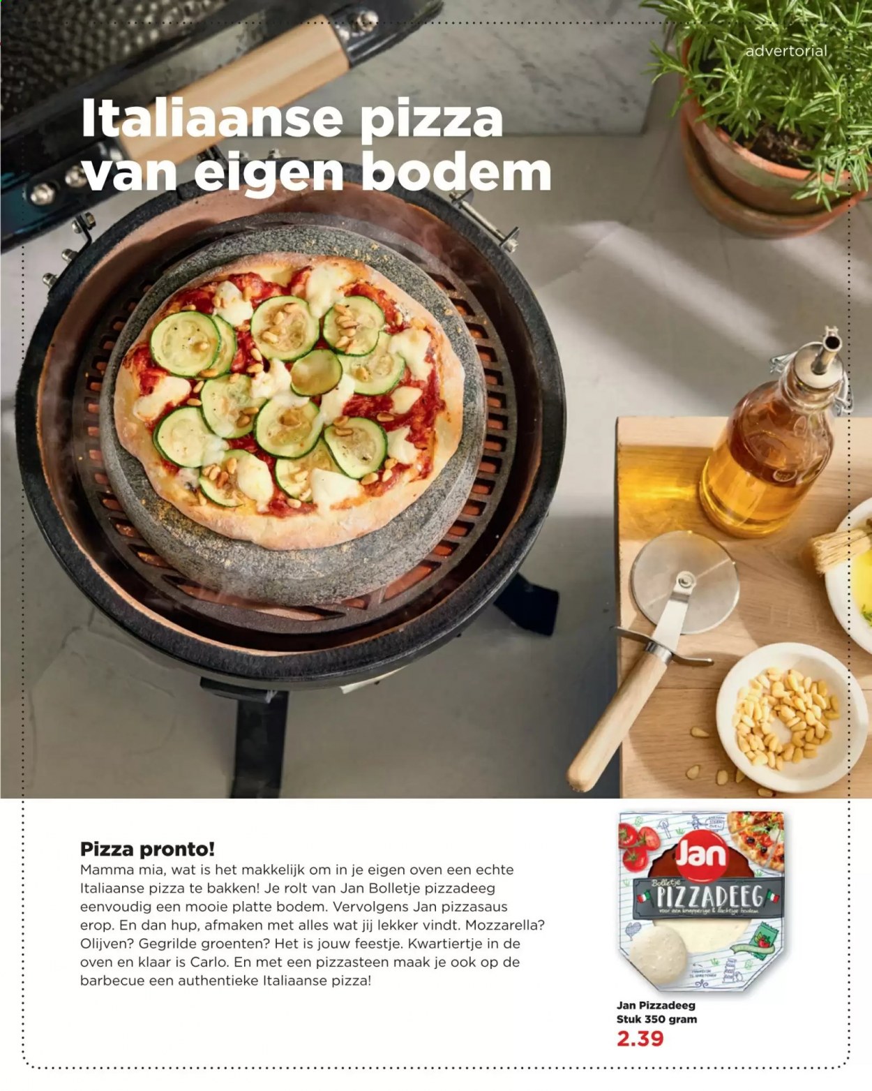 thumbnail - Plus-aanbieding -  producten in de aanbieding - pizza, mozzarella, pizzadeeg, pizzasaus, olijven, BBQ. Pagina 7.