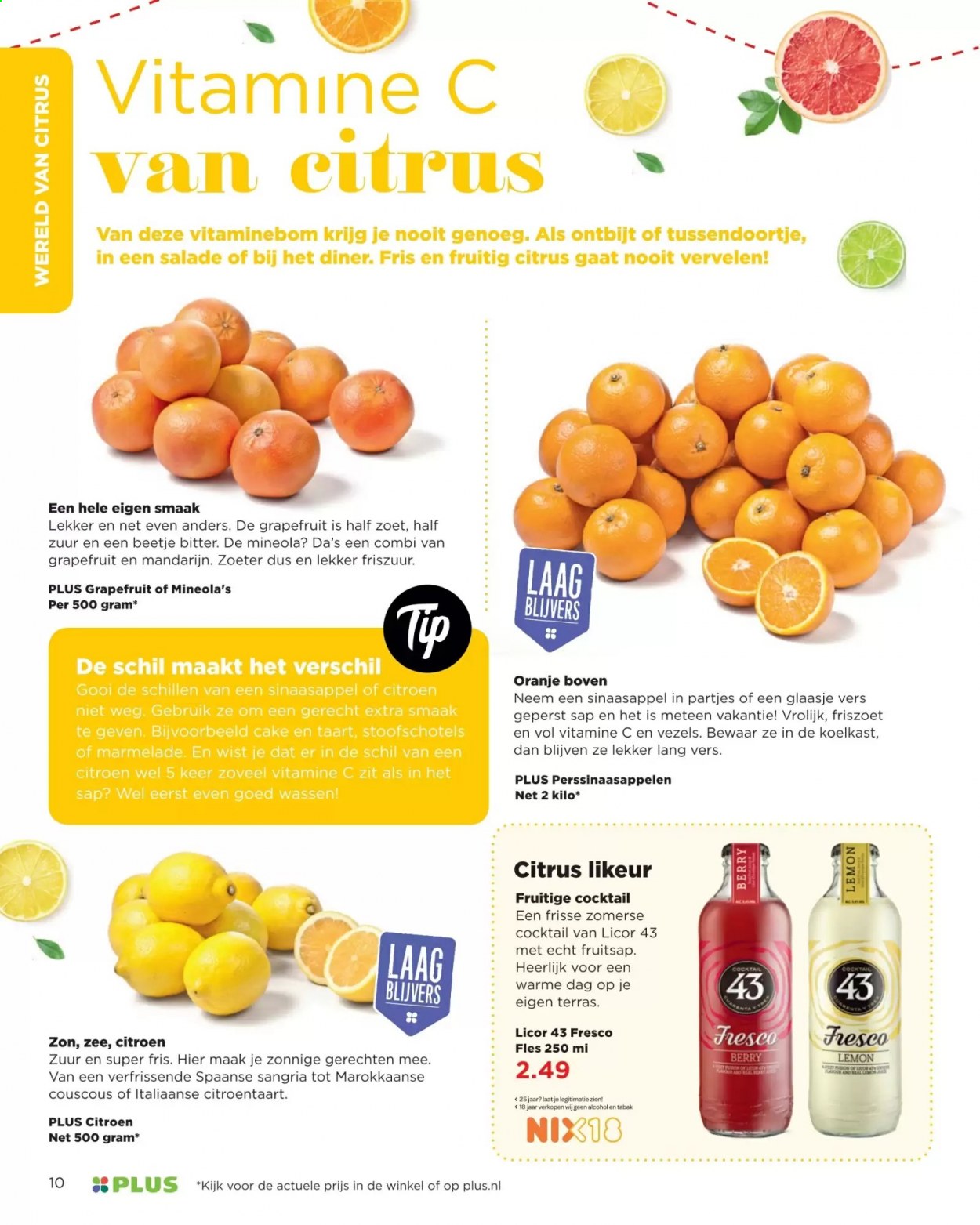 thumbnail - Plus-aanbieding -  producten in de aanbieding - citroen, mandarijn, oranje, perssinaasappelen, sinaasappels, grapefruit, couscous. Pagina 10.