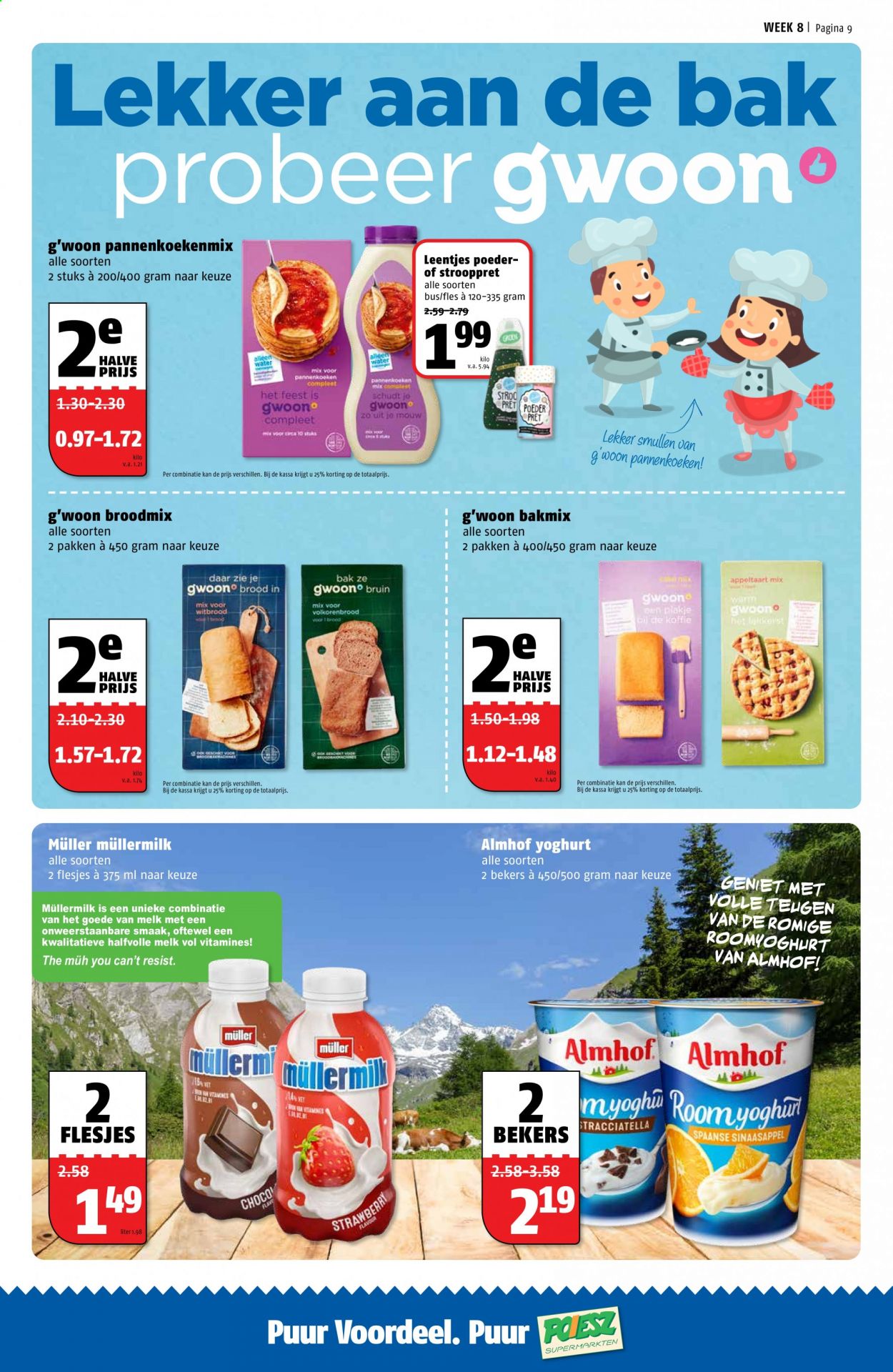 thumbnail - Poiesz-aanbieding - 22-2-2021 - 28-2-2021 -  producten in de aanbieding - yoghurt, melk, room. Pagina 10.