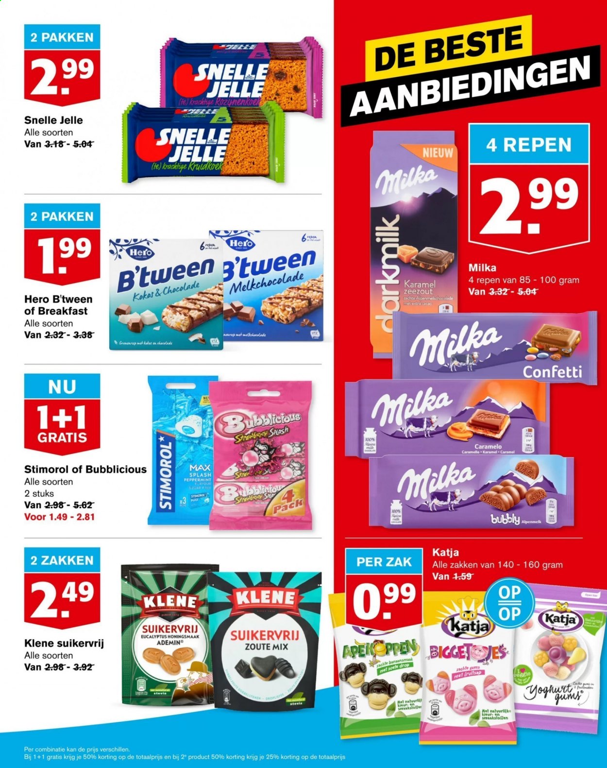 thumbnail - Hoogvliet-aanbieding - 24-2-2021 - 2-3-2021 -  producten in de aanbieding - Milka, chocolade, melkchocolade, eucalyptus. Pagina 19.