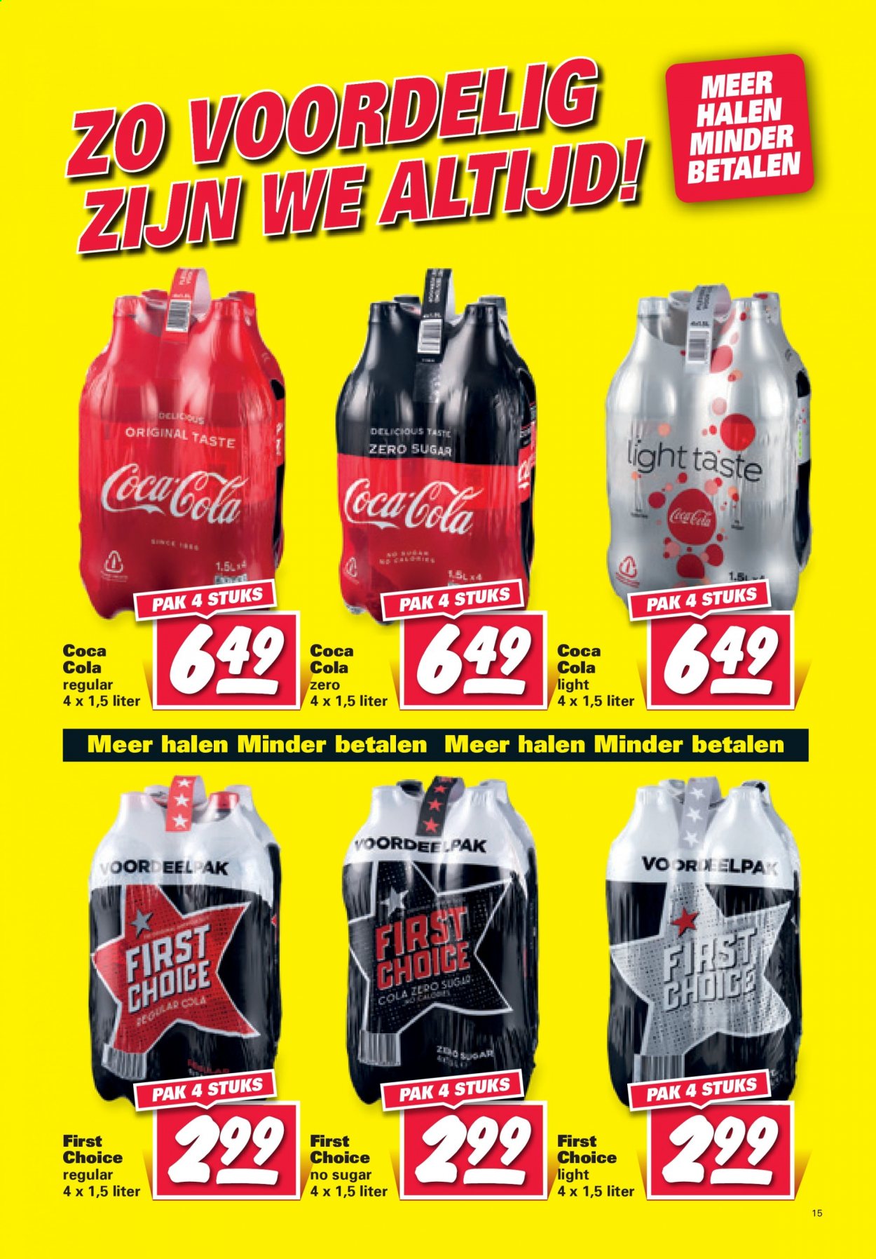 thumbnail - Nettorama-aanbieding - 22-2-2021 - 28-2-2021 -  producten in de aanbieding - Coca-Cola. Pagina 15.