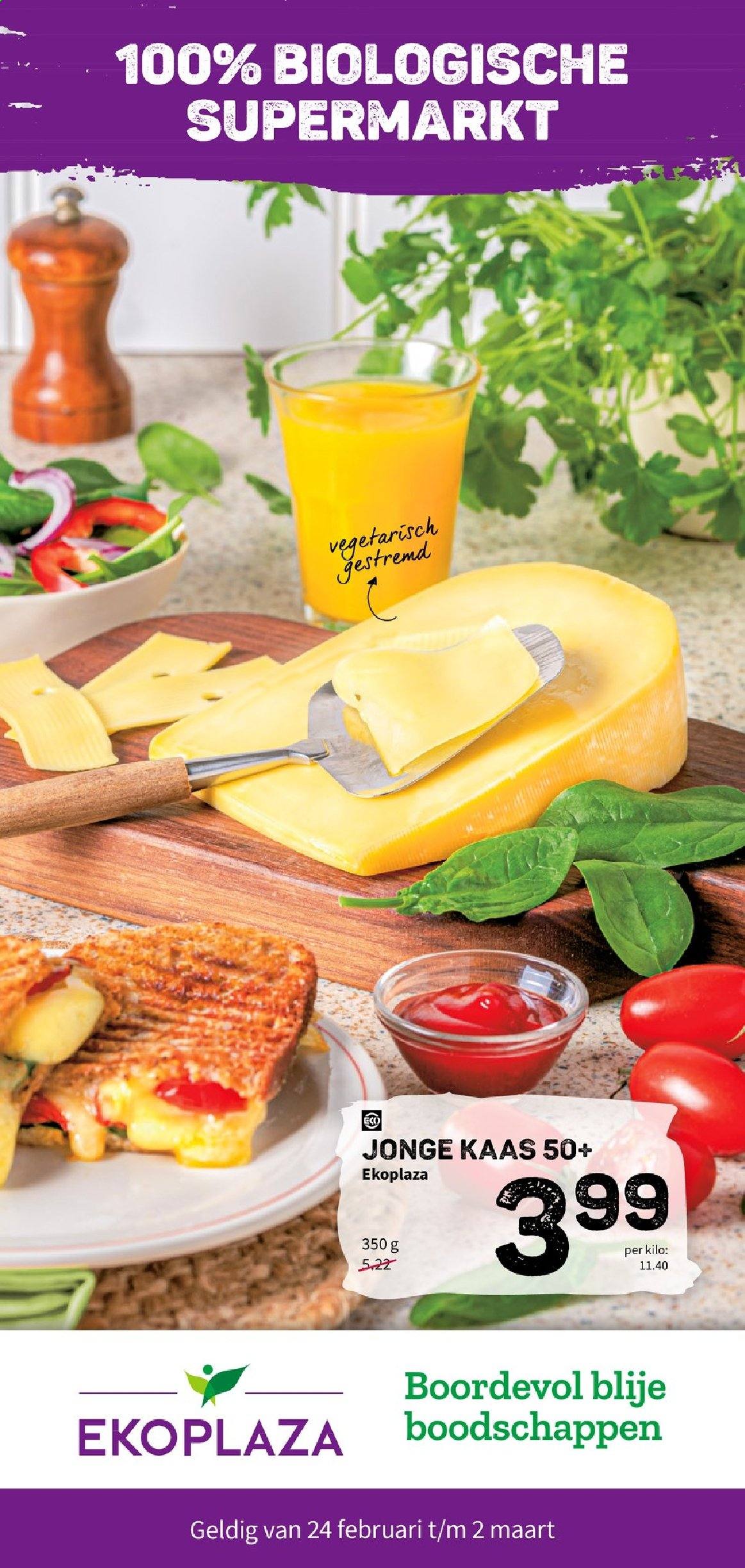 thumbnail - Ekoplaza-aanbieding - 24-2-2021 - 2-3-2021 -  producten in de aanbieding - vegetarisch eten, Jonge Kaas, kaas. Pagina 1.
