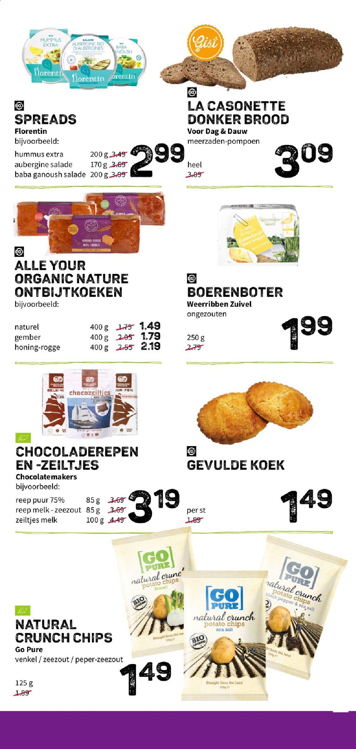 thumbnail - Ekoplaza-aanbieding - 24-2-2021 - 2-3-2021 -  producten in de aanbieding - brood, baba anoesch, hummus, melk, gist, chips, venkel, gember. Pagina 5.
