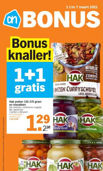 Albert Heijn-aanbieding - 1.3.2021 - 7.3.2021.
