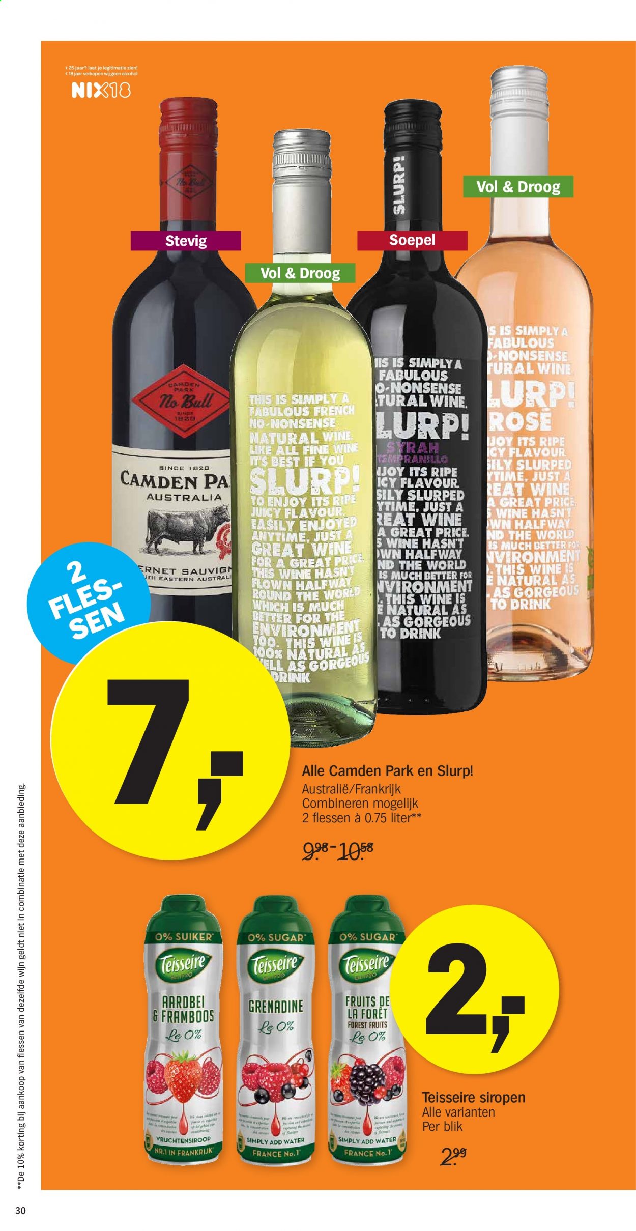 thumbnail - Albert Heijn-aanbieding - 1-3-2021 - 7-3-2021 -  producten in de aanbieding - wijn. Pagina 30.