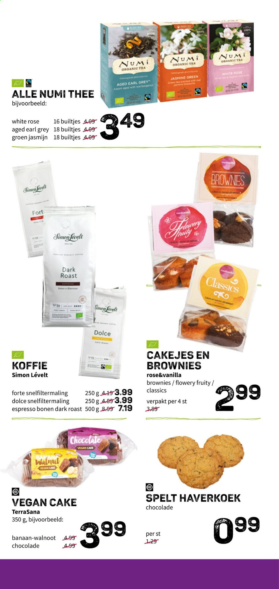 thumbnail - Ekoplaza-aanbieding - 3-3-2021 - 9-3-2021 -  producten in de aanbieding - brownie, banaan, bergamot, chocolade, Spelt, Earl Grey, thee, koffie, Espresso. Pagina 4.