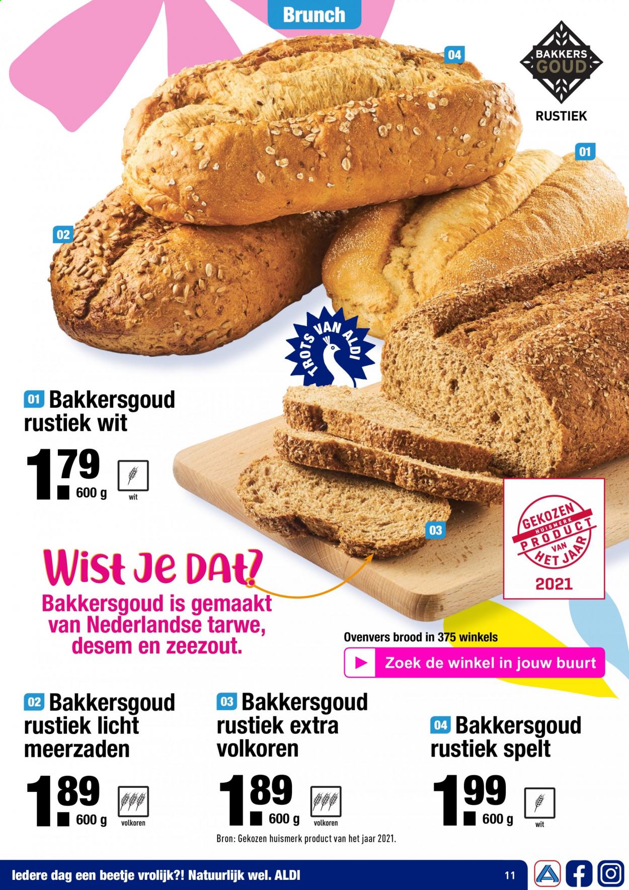thumbnail - Aldi-aanbieding - 22-2-2021 - 5-4-2021 -  producten in de aanbieding - brood, Spelt. Pagina 1.
