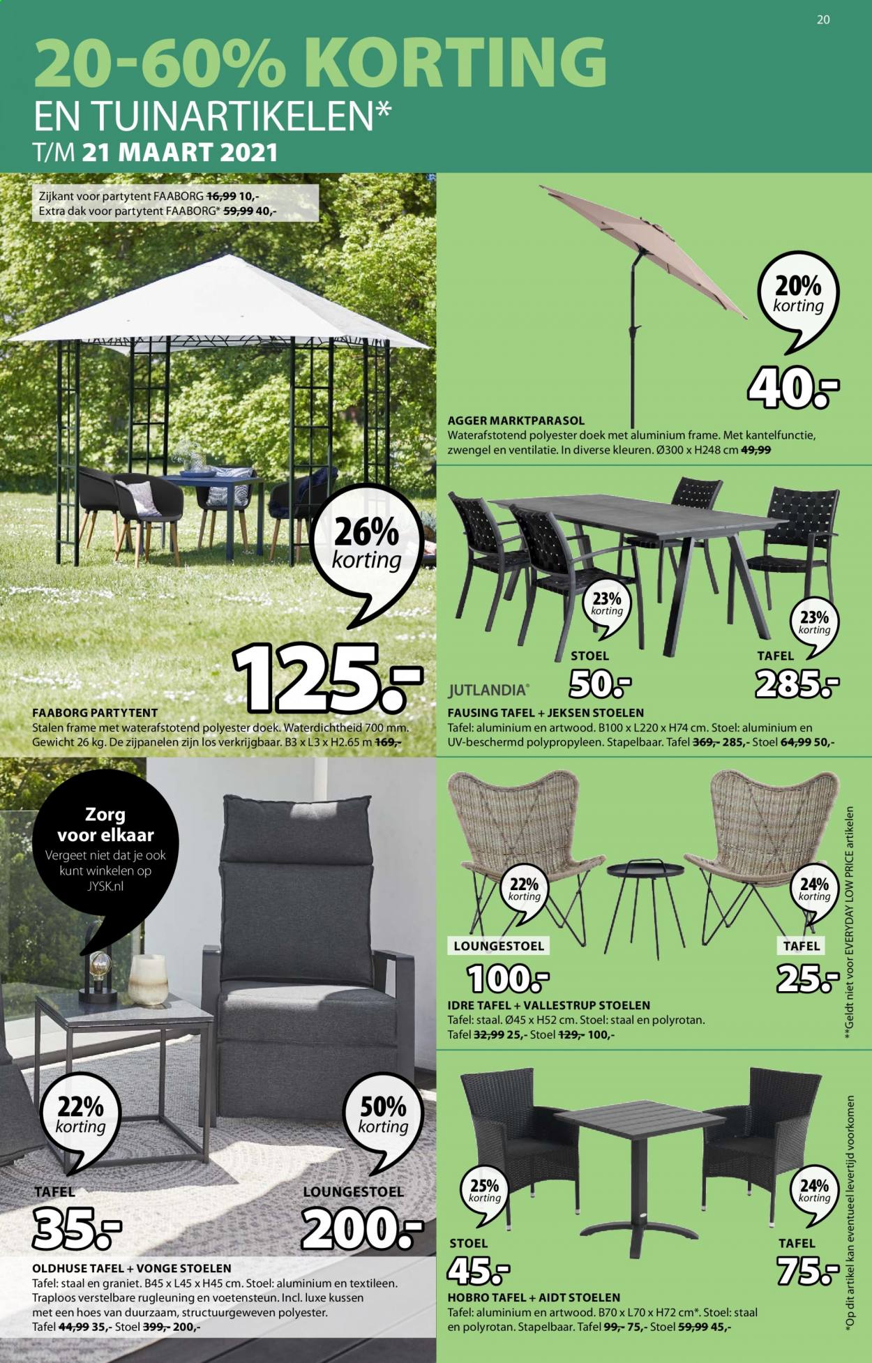 JYSK-aanbieding - 15-3-2021 - 28-3-2021. Pagina 21