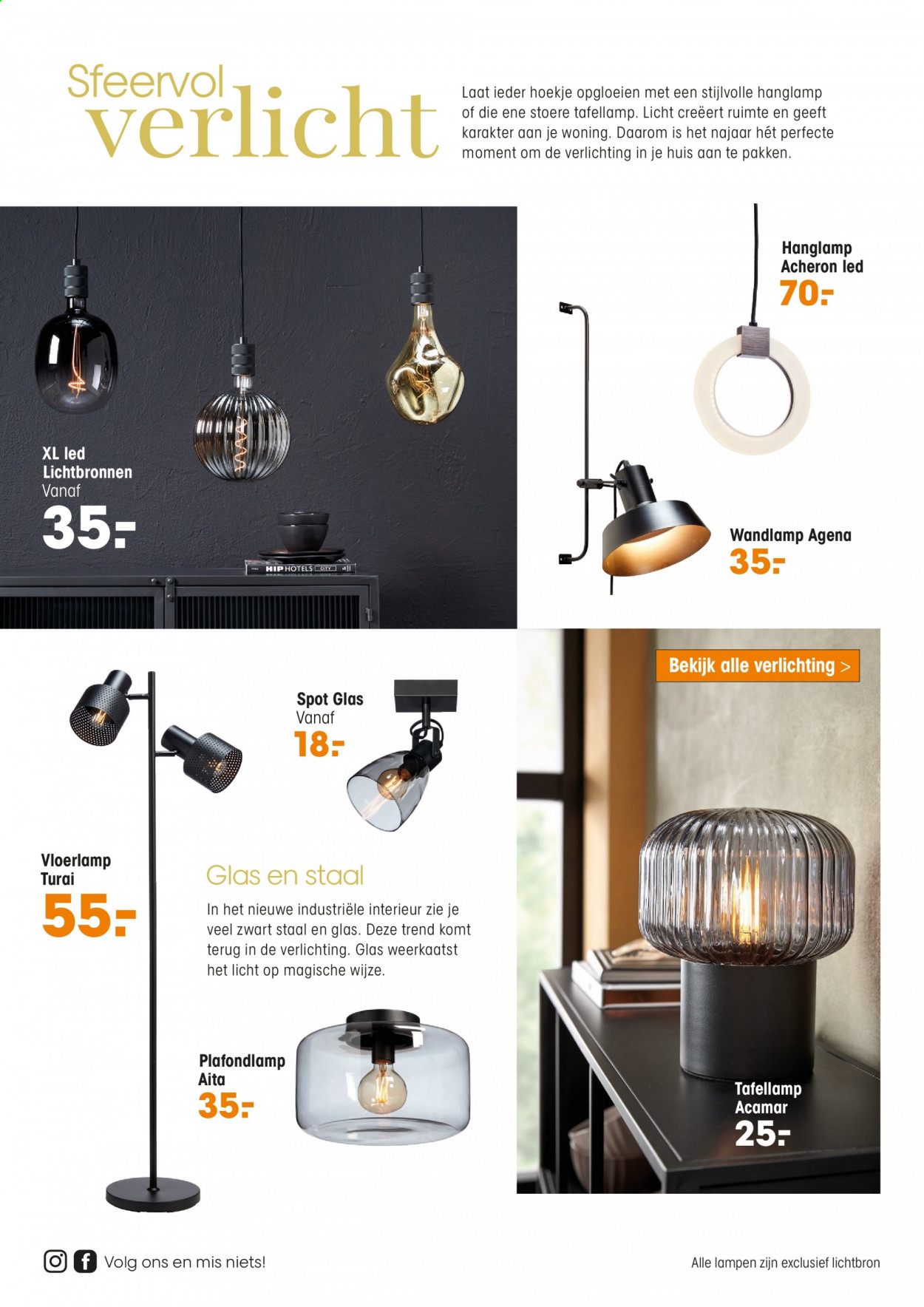 thumbnail - Kwantum-aanbieding -  producten in de aanbieding - lamp, plafondlamp, verlichting, wandlamp. Pagina 20.