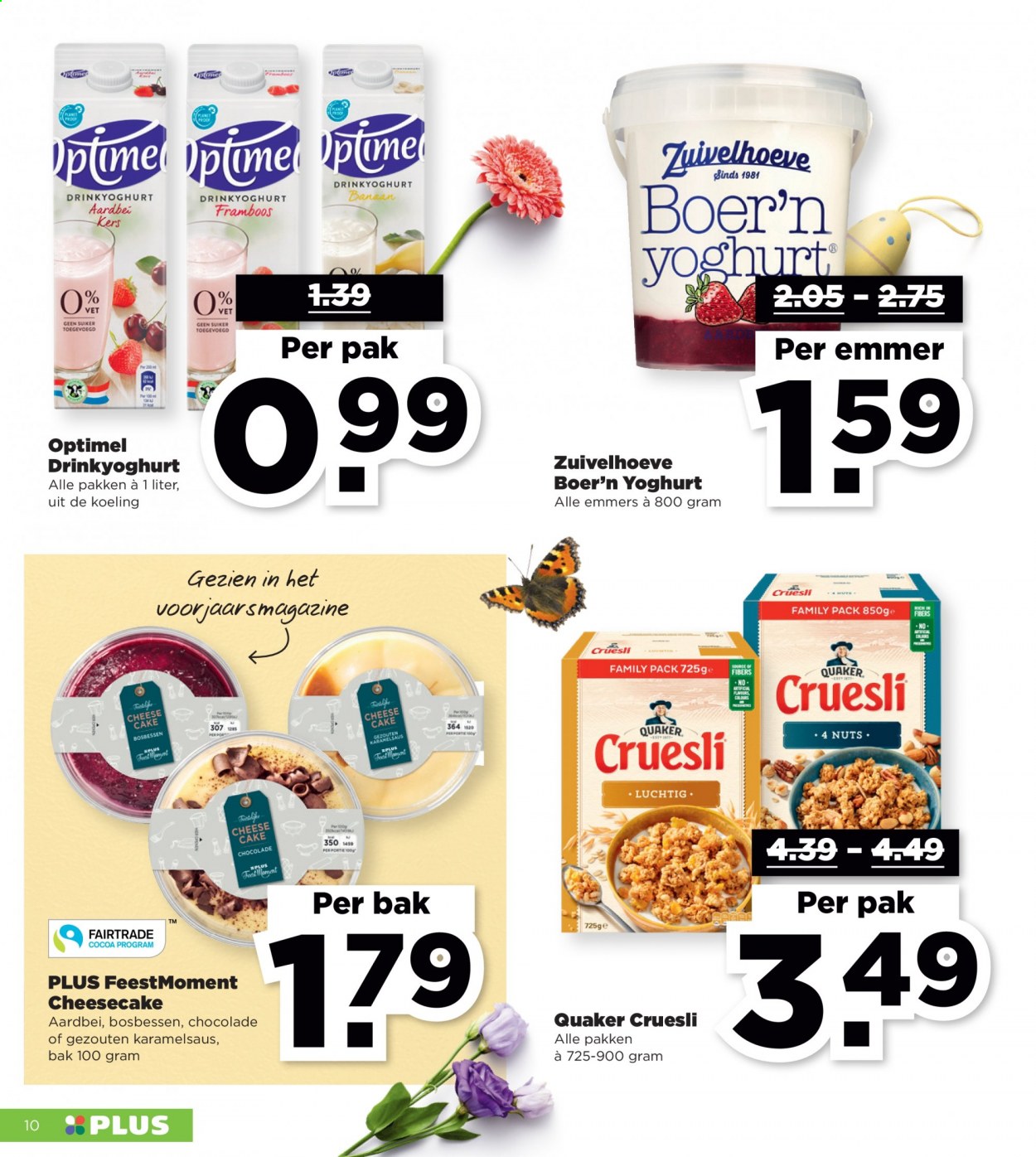 thumbnail - Plus-aanbieding - 21-3-2021 - 27-3-2021 -  producten in de aanbieding - banaan, yoghurt, chocolade, suiker. Pagina 10.