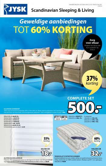 JYSK-aanbieding - 22.3.2021 - 4.4.2021.