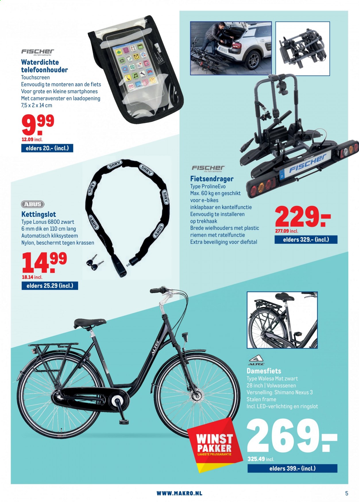 thumbnail - Makro-aanbieding - 31-3-2021 - 13-4-2021 -  producten in de aanbieding - Shimano, fiets, verlichting, mat, fietsendrager. Pagina 5.