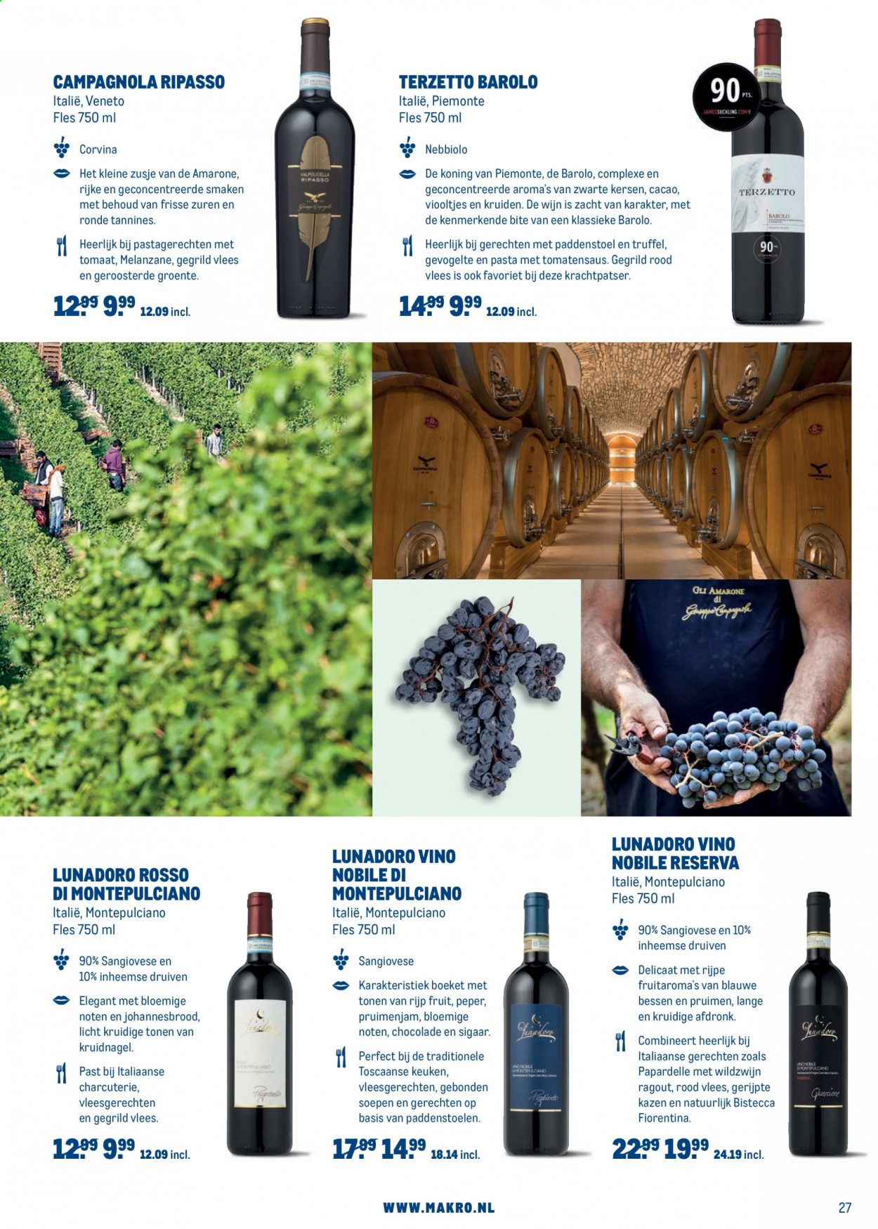 thumbnail - Makro-aanbieding - 31-3-2021 - 27-4-2021 -  producten in de aanbieding - truffel, chocolade, kruidnagels, Barolo, Montepulciano, Valpolicella, wijn. Pagina 27.