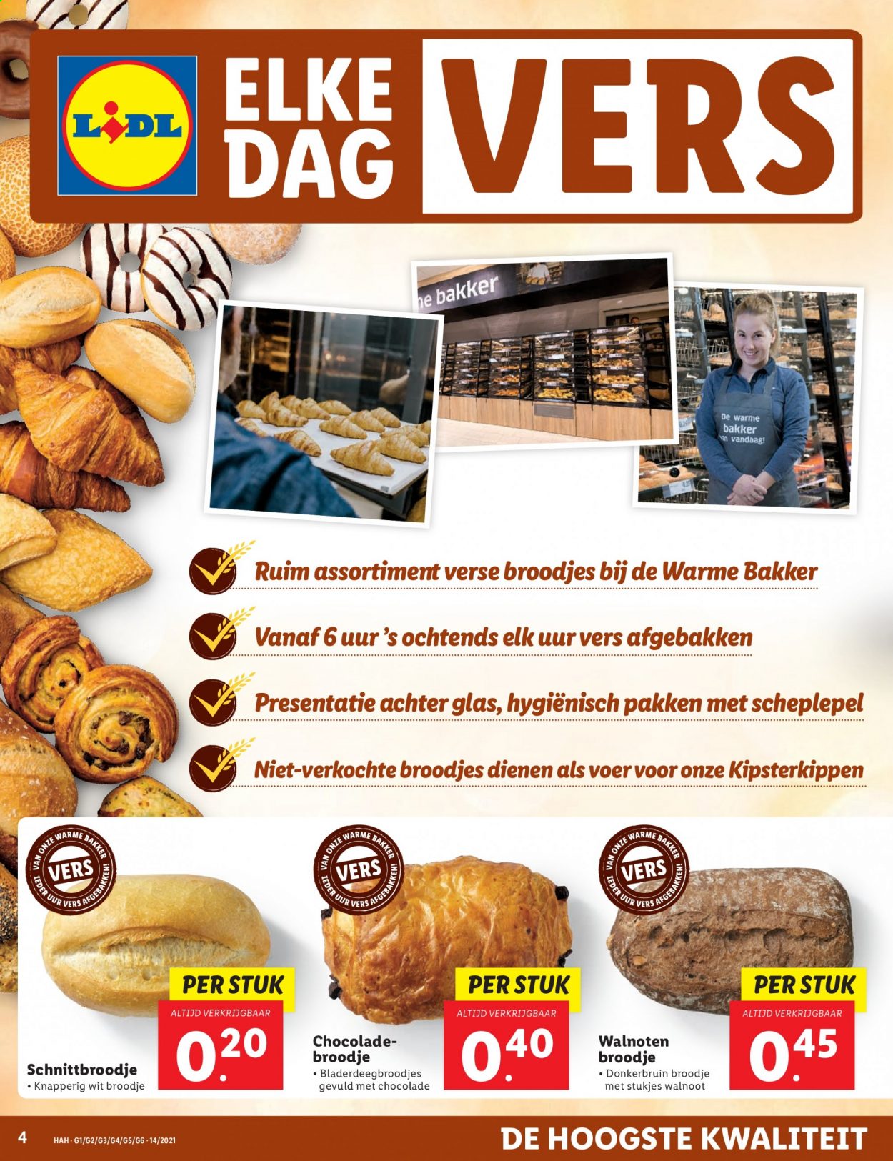 thumbnail - Lidl-aanbieding - 5-4-2021 - 11-4-2021 -  producten in de aanbieding - brood, broodje, chocolade, walnoten. Pagina 4.