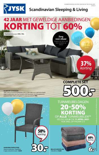 JYSK-aanbieding - 6.4.2021 - 18.4.2021.