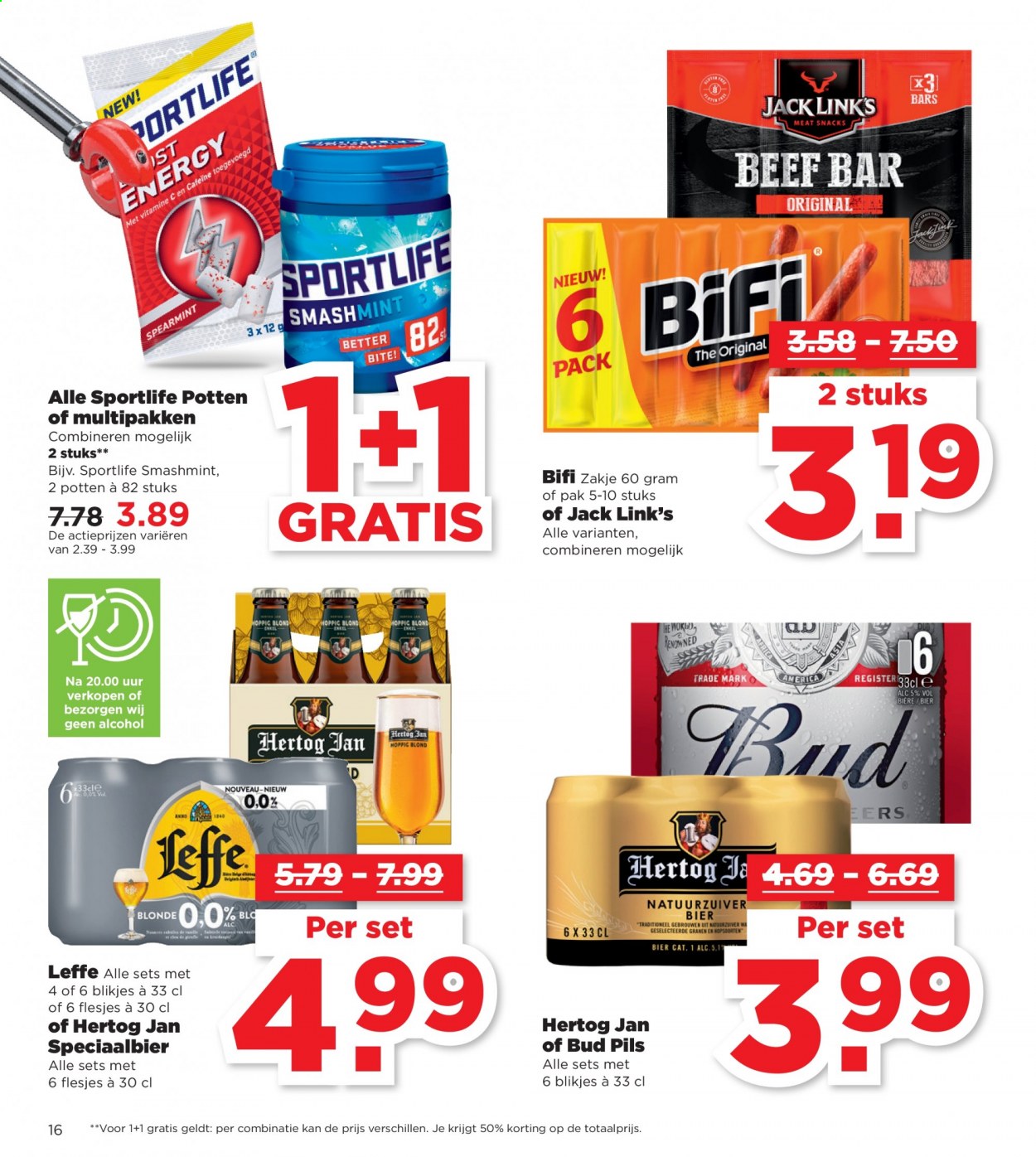 thumbnail - Plus-aanbieding - 11-4-2021 - 17-4-2021 -  producten in de aanbieding - Leffe, Hertog Jan, bier. Pagina 16.