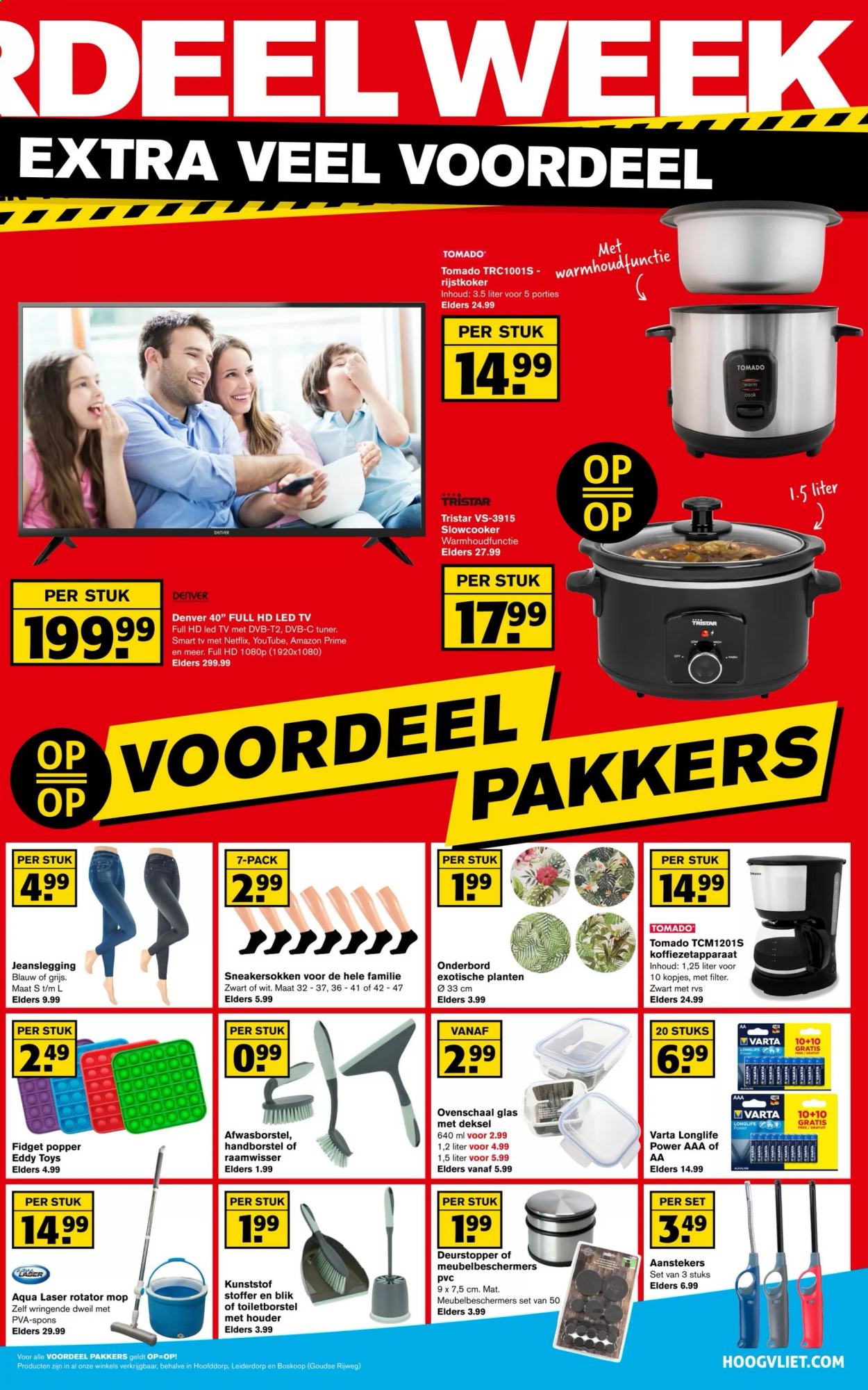 thumbnail - Hoogvliet-aanbieding - 14-4-2021 - 20-4-2021 -  producten in de aanbieding - onderbord, slow cooker, Varta. Pagina 15.