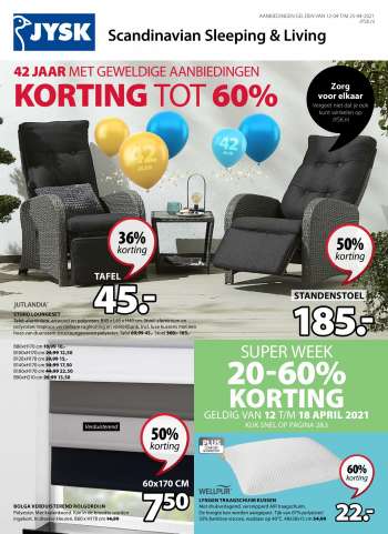 JYSK-aanbieding - 12.4.2021 - 25.4.2021.