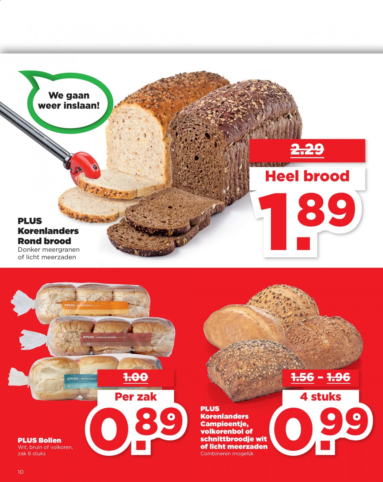 thumbnail - Plus-aanbieding - 18-4-2021 - 24-4-2021 -  producten in de aanbieding - brood. Pagina 10.