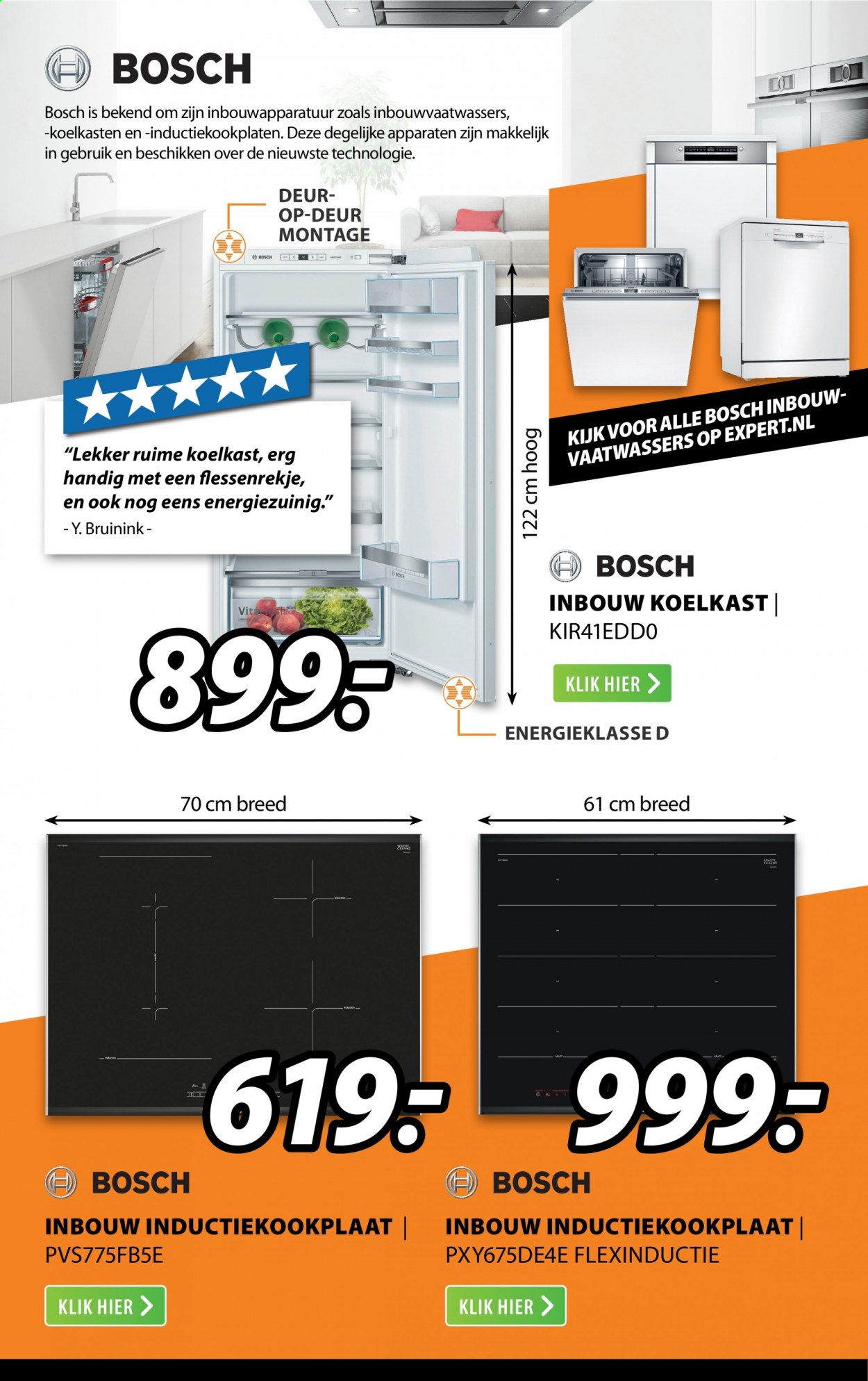thumbnail - Expert-aanbieding - 26-4-2021 - 2-5-2021 -  producten in de aanbieding - Bosch, koelkast, inductiekookplaat. Pagina 19.