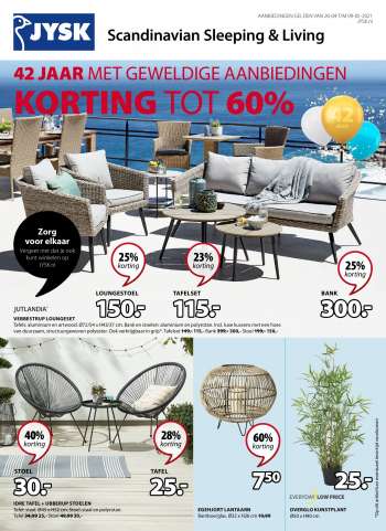 JYSK-aanbieding - 26.4.2021 - 9.5.2021.