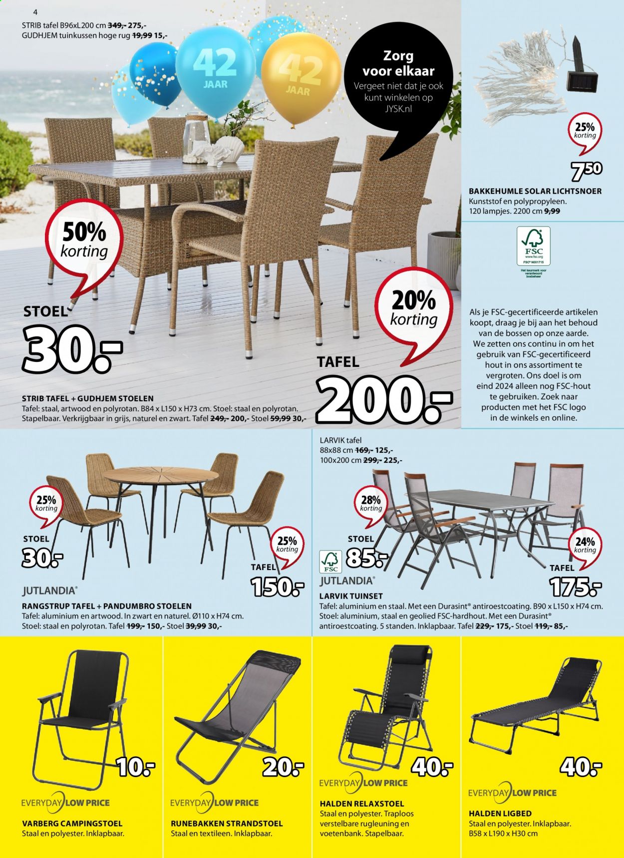 thumbnail - JYSK-aanbieding - 26-4-2021 - 9-5-2021 -  producten in de aanbieding - stoel, tuinset. Pagina 4.