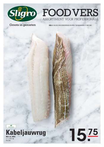 Sligro-aanbieding - 29.4.2021 - 17.5.2021.