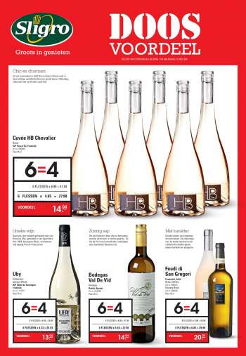 Sligro-aanbieding - 29.4.2021 - 17.5.2021.