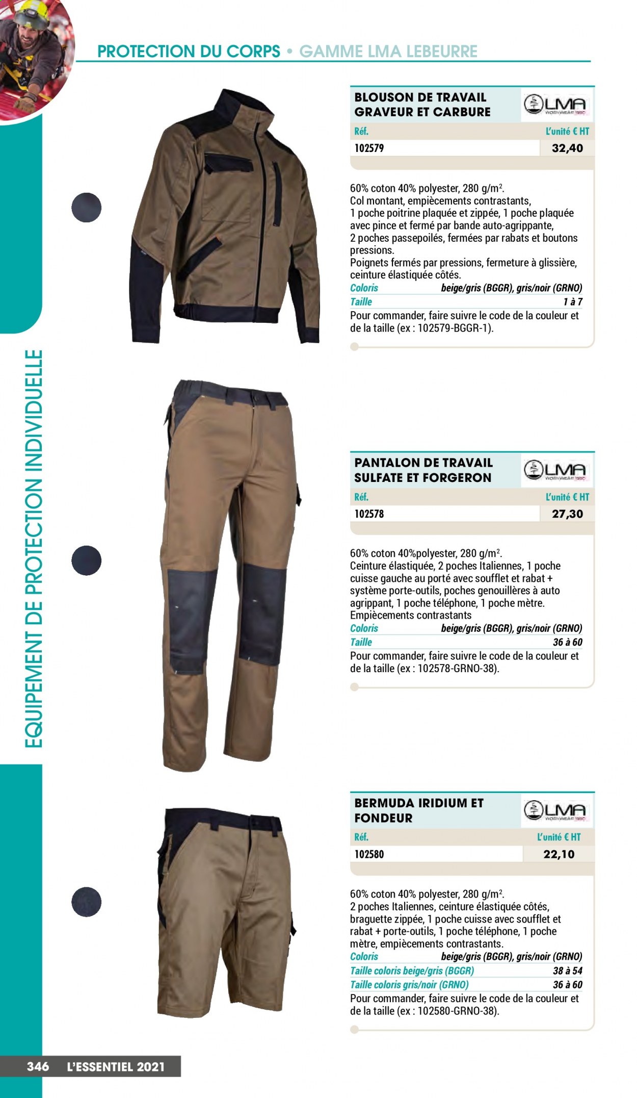thumbnail - Catalogue Master Pro - 01/01/2021 - 31/12/2021 - Produits soldés - blouson, pantalon, pantalon de travail. Page 348.