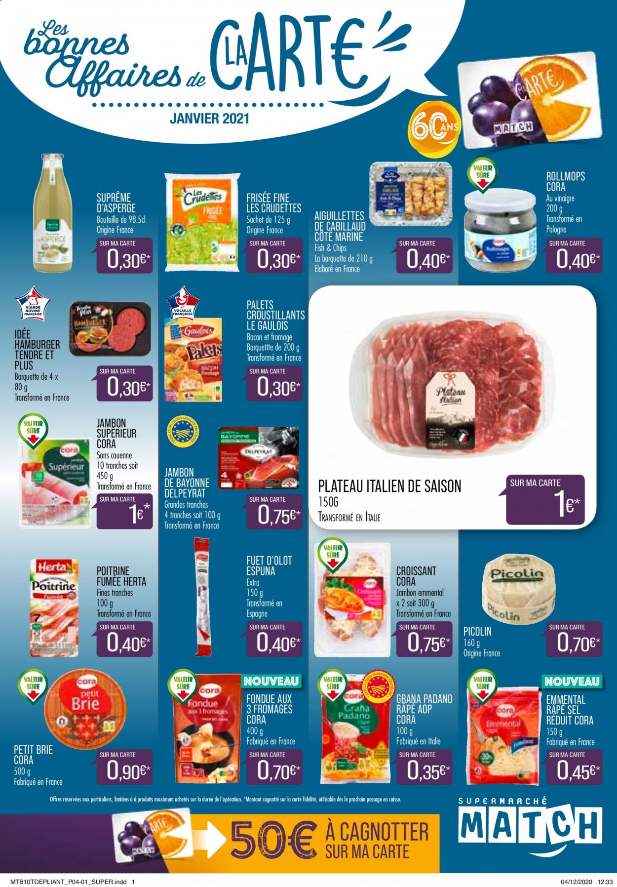 Catalogue Supermarché Match - 01/01/2021 - 31/01/2021. Page 1
