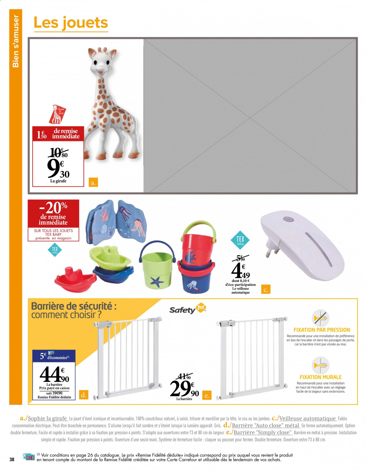 thumbnail - Catalogue Carrefour Hypermarchés - 12/01/2021 - 01/02/2021 - Produits soldés - girafe, veilleuse. Page 38.