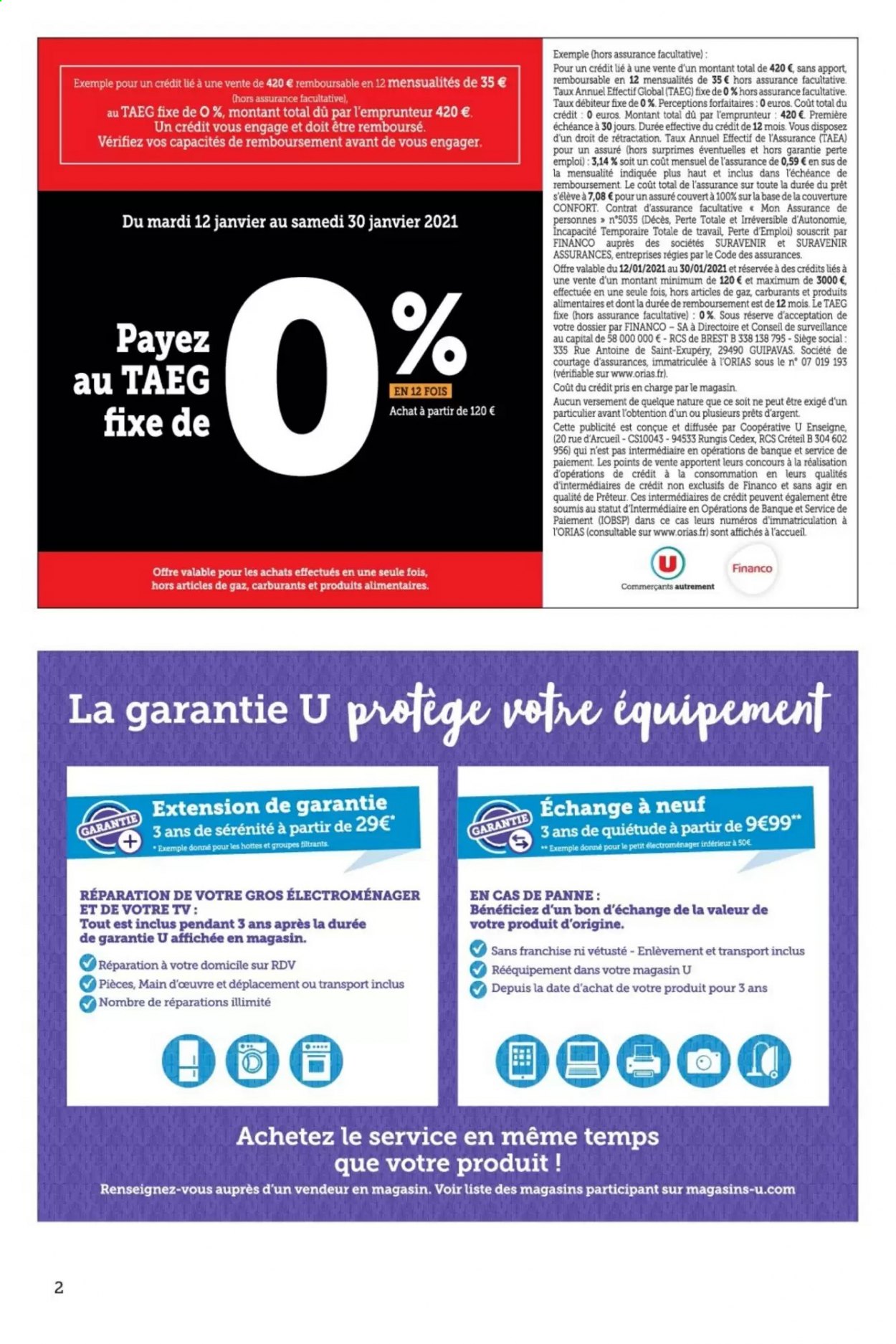 Catalogue SUPER U - 12/01/2021 - 30/01/2021. Page 2