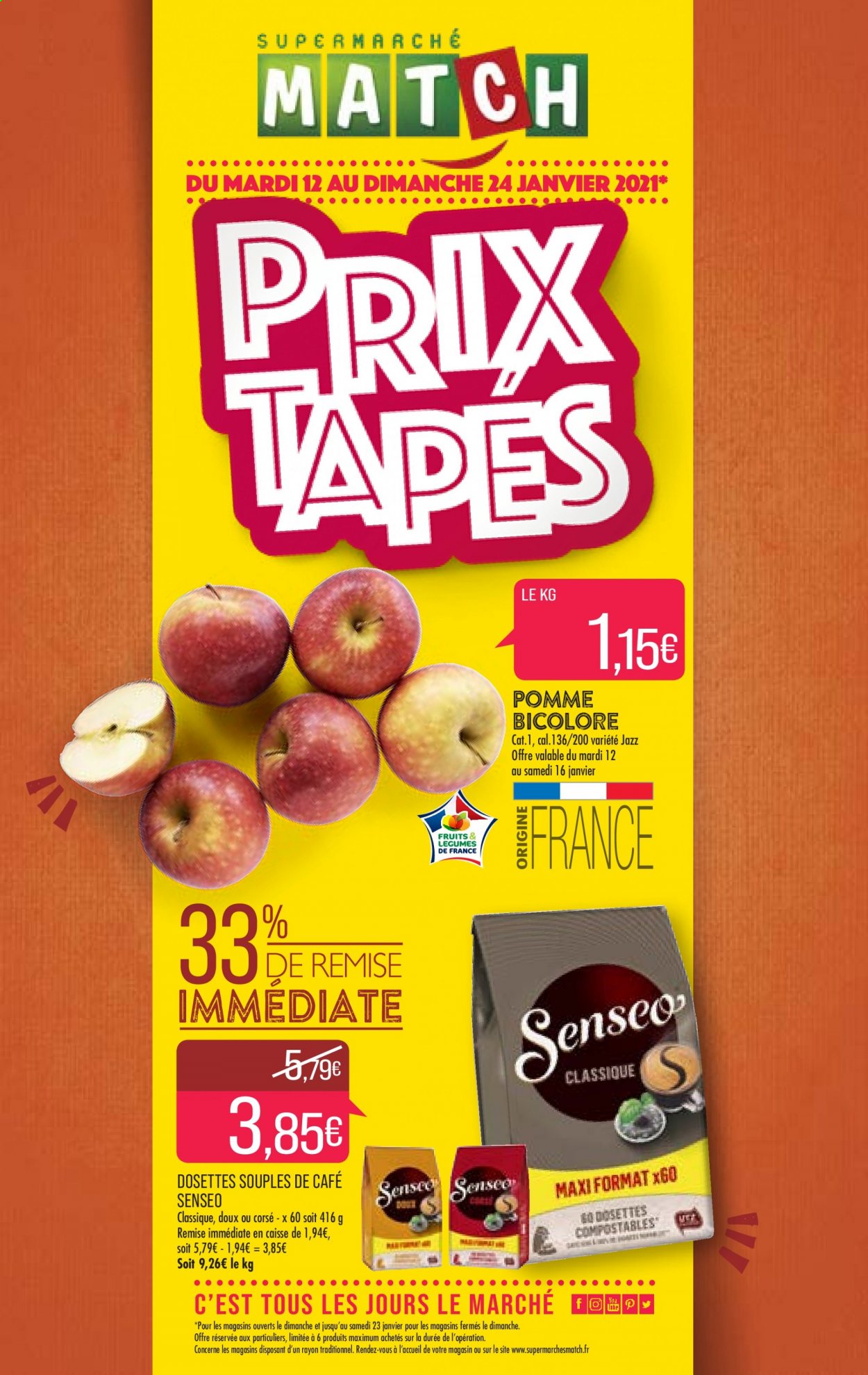 Catalogue Supermarché Match - 12/01/2021 - 24/01/2021. Page 1