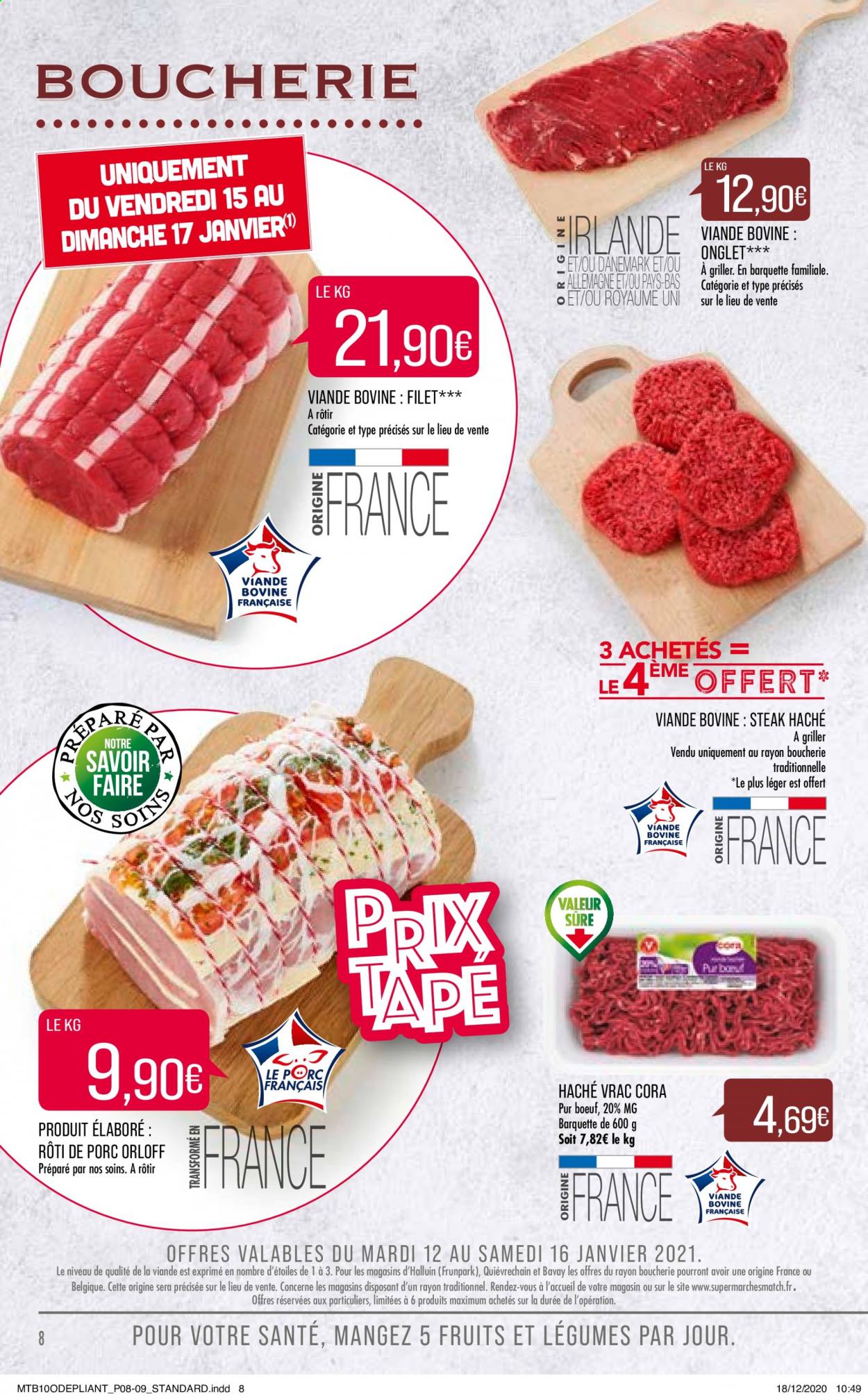 Catalogue Supermarché Match - 12/01/2021 - 24/01/2021. Page 8